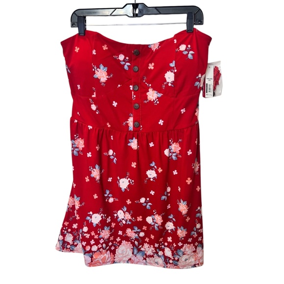 No Bounderies Red Floral Mini Dress XXXL NWT - Picture 2 of 10